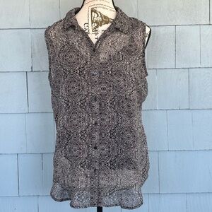 Liz Claiborne Sheer Layered Sleeveless Blouse